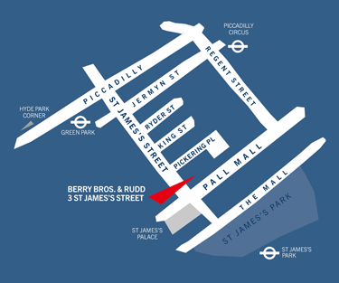 London Wine Shop Map